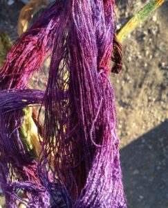 Purple Yarn closeup