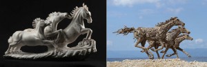 art and craft horse sculptures