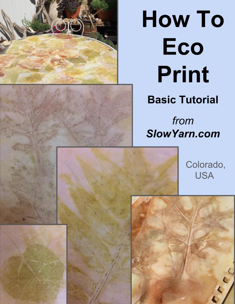 eco printing tutorial