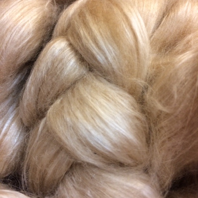 camel down and tussah silk naturally colored fibers