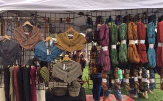 fiber festival yarn display