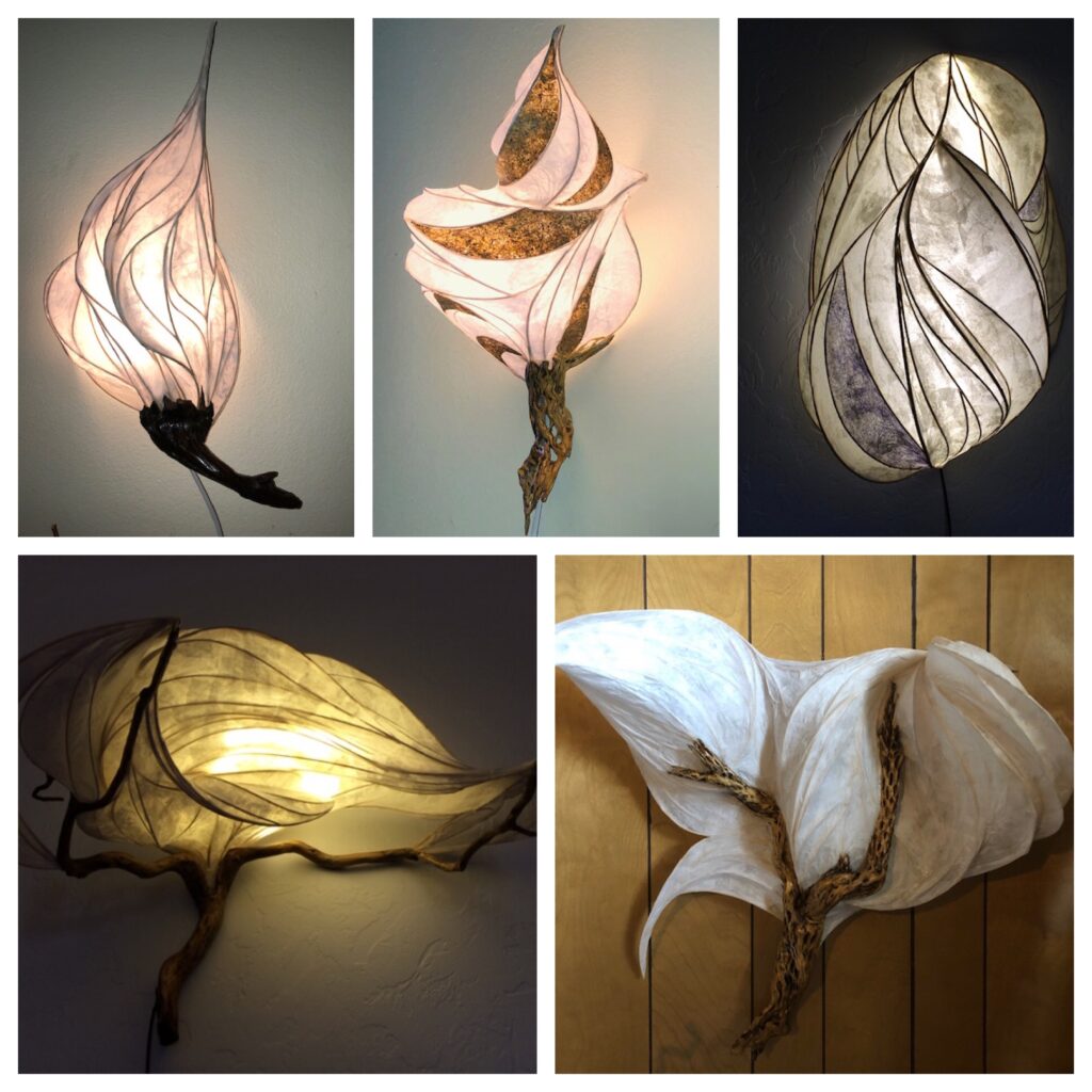 light sculptures from 2019 by Kelley Adams