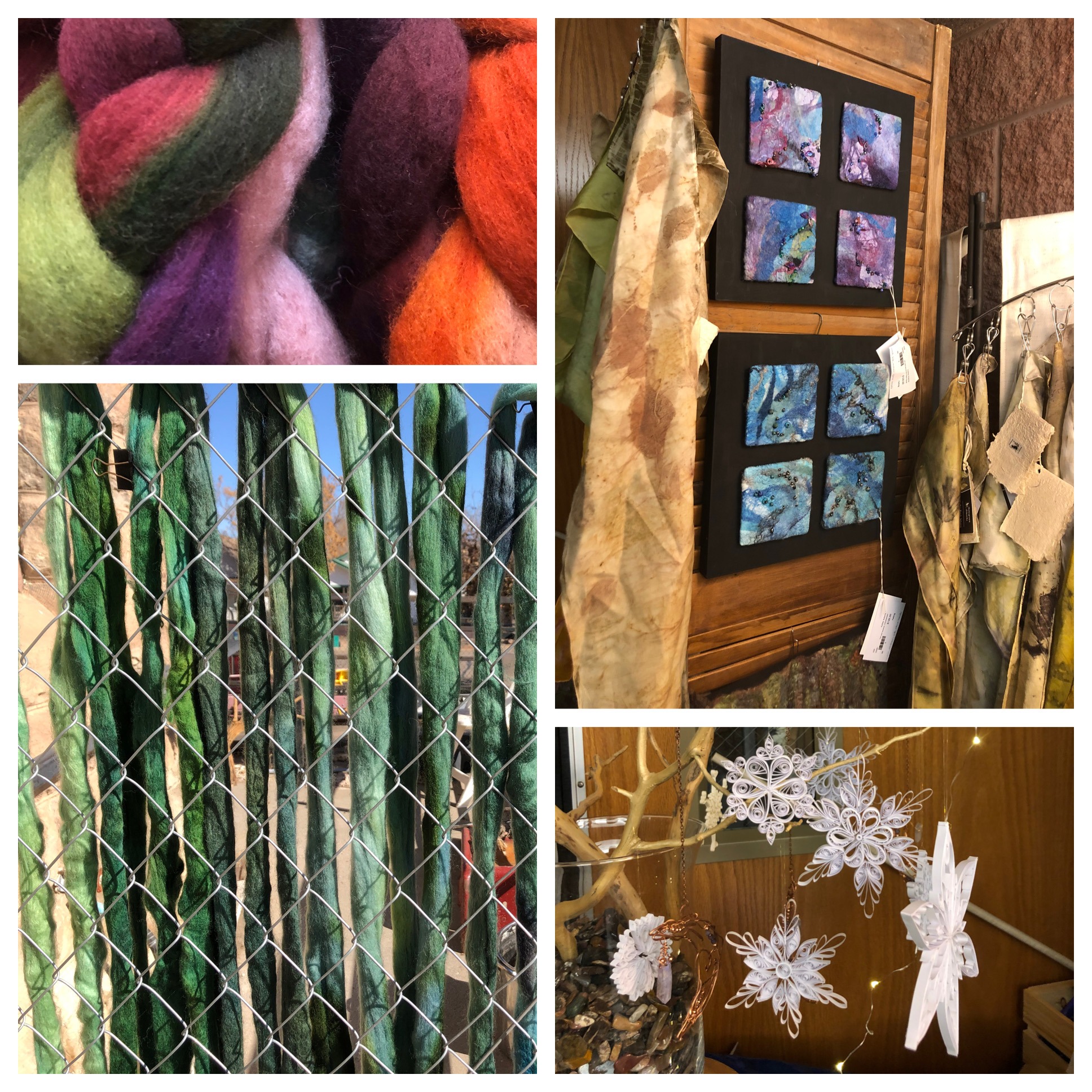 collage of fiber art from 2019